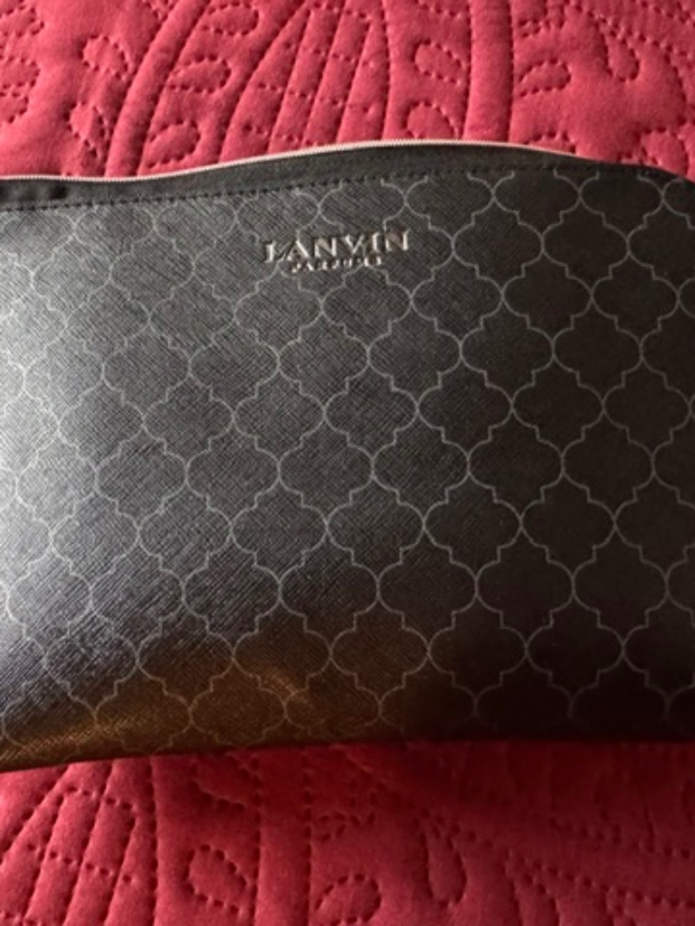 Beautiful Lavin perfume bag, zipper, brown, new